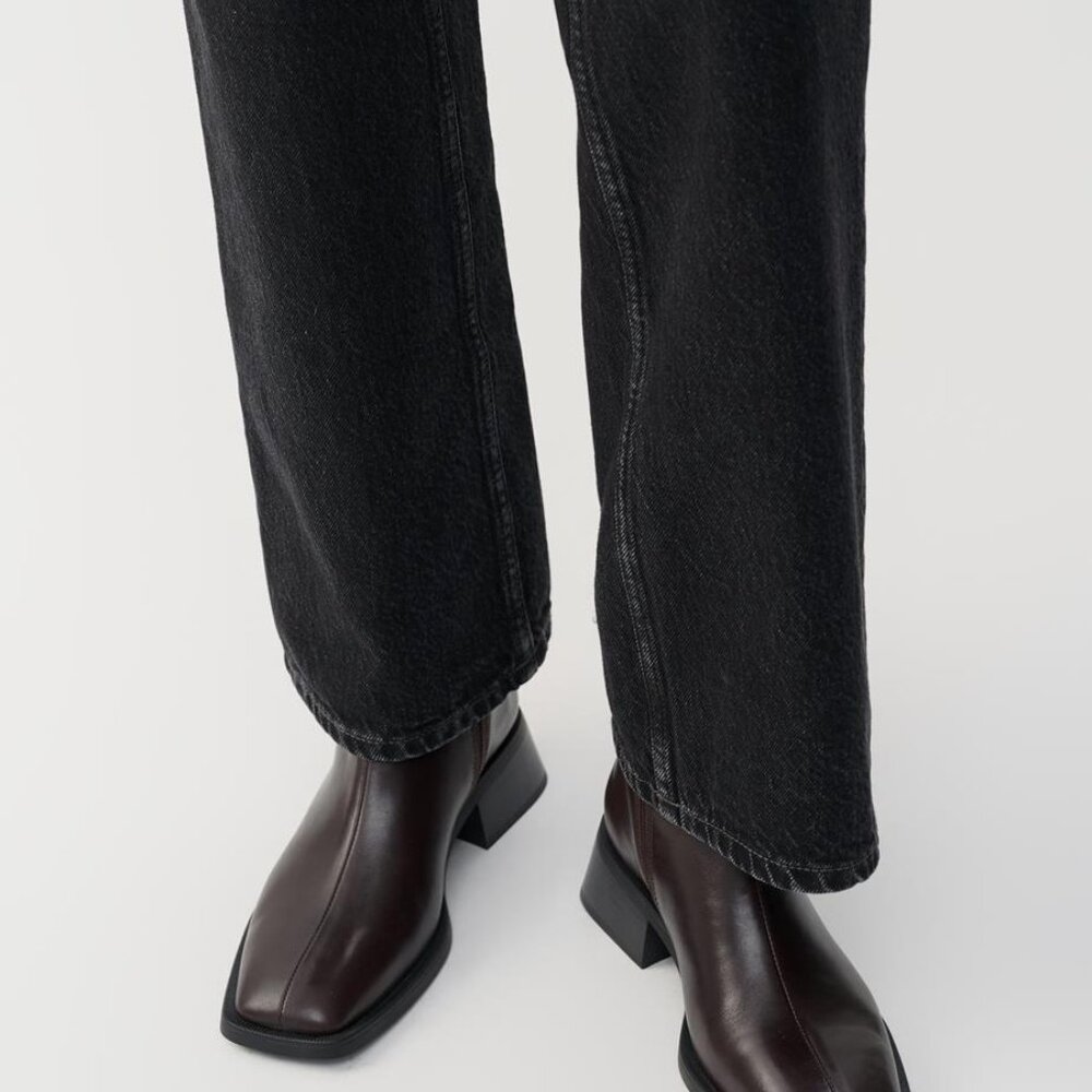 Vagabond Blanca Ankle Boots Dark Brown Leather Zip Ankle Booties